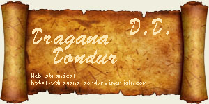 Dragana Dondur vizit kartica